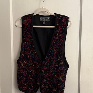 Multicolor Knit Vest